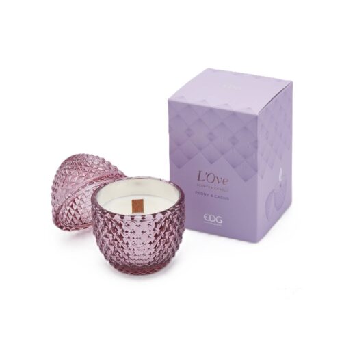 L'Ove Scented Candle -Peony & Cassis
